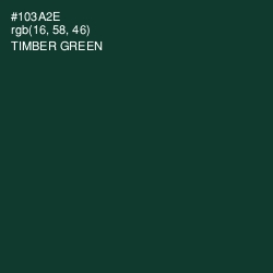 #103A2E - Timber Green Color Image